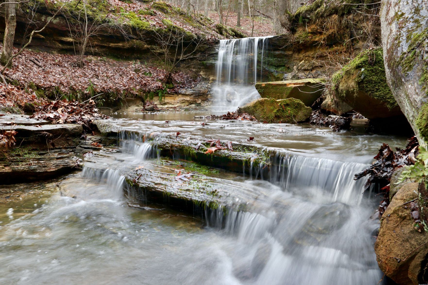 Waterfall at Don Robinson State Park
